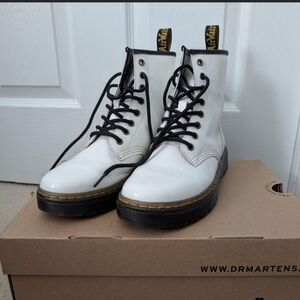 Dr. Doc Martens ZAVALA Leather Lace Up Combat Ankle Boots US Size Women 7/Men 6